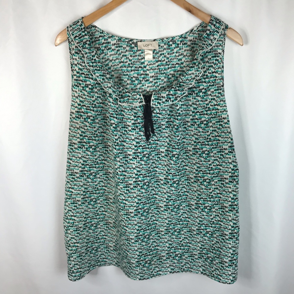 🔴 Ann Taylor Loft | Sleeveless Blouse Size Large